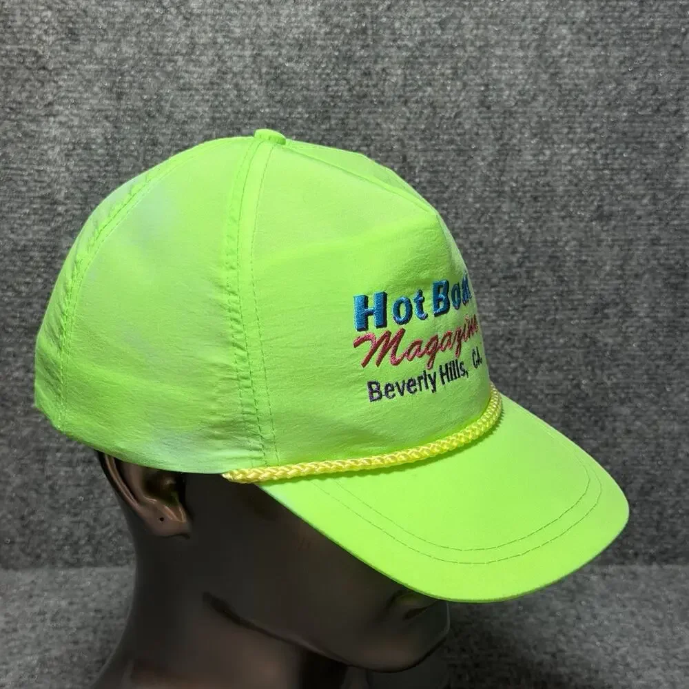 Vintage 1980’s Hot Boat Magazine Beverley Hills, CA. Rope Trucker Hat Nylon Rare
